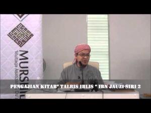 Dr Zaharuddin Abd Rahman Talaqqi Kitab Talbis Iblis Ibn Jauzi Siri 2