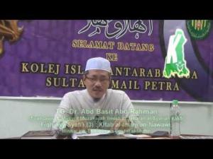 Perkara yang membatalkan puasa (3) -TG. Dr. Abd Basit Abd Rahman